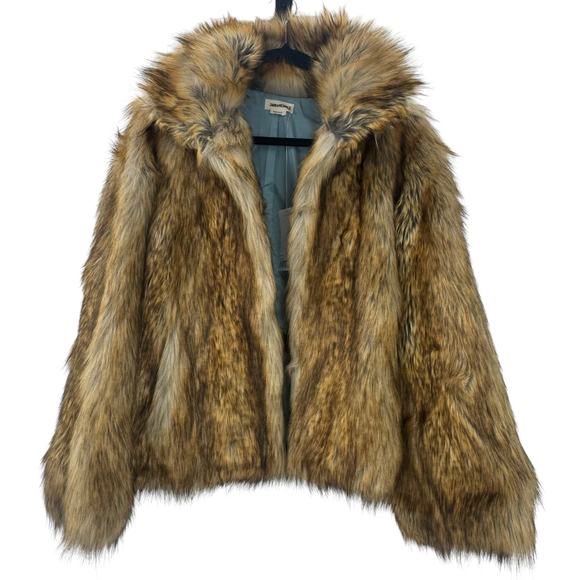 Zadig & Voltaire Furys Faux-Fur Jacket Long Sleeves in Marron Size 36 / US S NWT - Picture 13 of 13